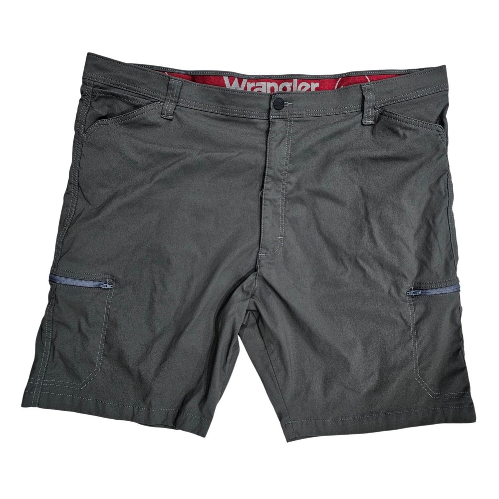 Wrangler ATG Men 46 Gray Outdoor Cargo Shorts Performance Stretch 112318782